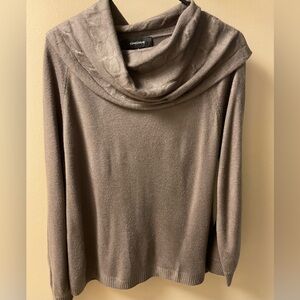 Jones Wear Taupe Cowl Neck Sweater